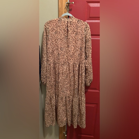 Boho Paisley Print Long Sleeve Dress - Picture 5 of 5
